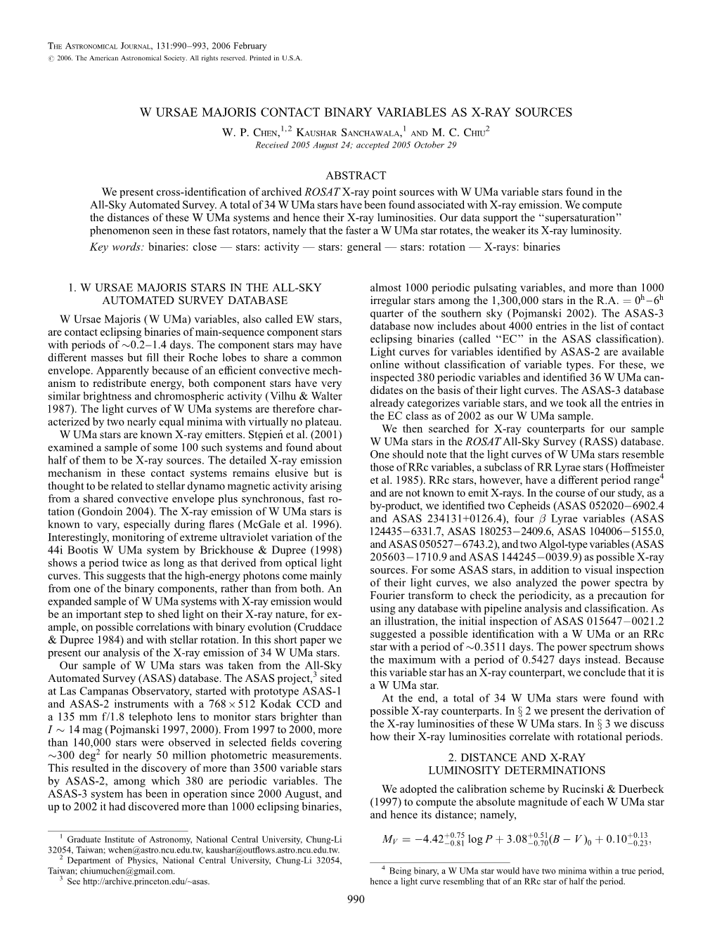 W Ursae Majoris Contact Binary Variables As X-Ray Sources W