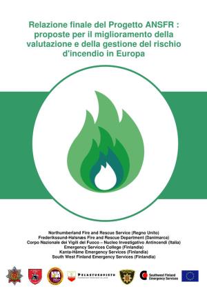 Relazione Finale Del Progetto ANSFR : Proposte Per Il Miglioramento Della Valutazione E Della Gestione Del Rischio D'incendio in Europa