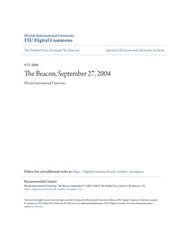 The Beacon, September 27, 2004 Florida International University