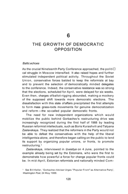 6. the Growth of Democratic Opposition