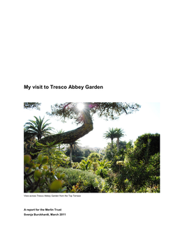 My Visit to Tresco Abbey Garden