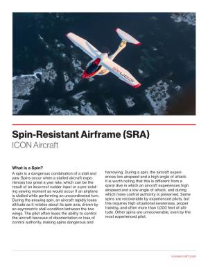 Spin-Resistant Airframe (SRA)