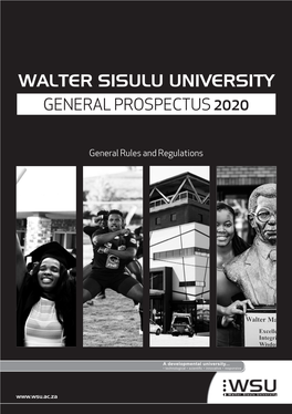 Walter Sisulu University General Prospectus 2020