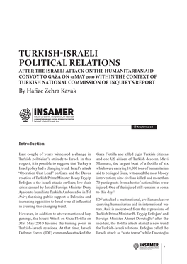 Turkish-Israeli Political Relations