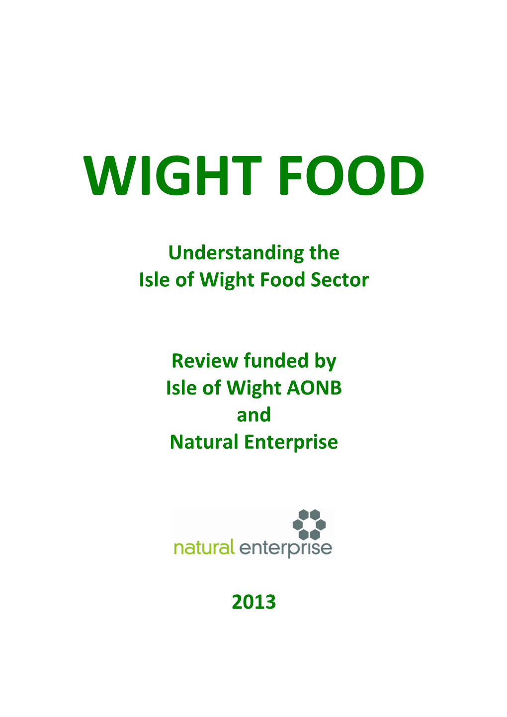 Local Food Report 2013