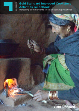 Gold Standard Improved Cookstove Activities Guidebook
