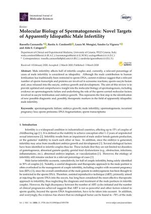 Novel Targets of Apparently Idiopathic Male Infertility