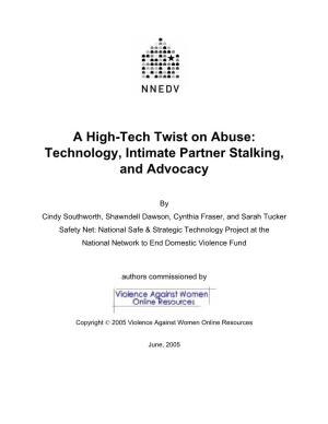 Technology, Intimate Partner Stalking and Advocacy