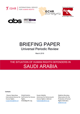 Briefing Paper Saudi Arabia