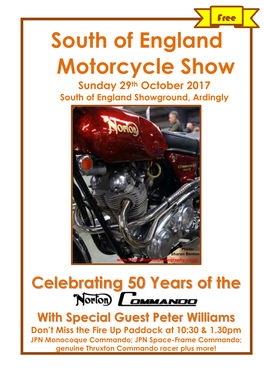 South of England Motorcycle Show Sunday 29Th October 2017 South of England Showground, Ardingly