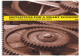 Comm. 12E-12 Page 1 of 93 INITIATIVES for a SMART ECONOMY Mark C