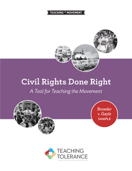 Civil Rights Done Right – Browder V. Gayle