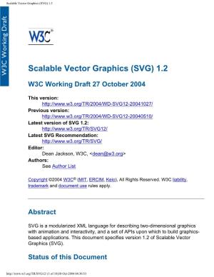 Scalable Vector Graphics (SVG) 1.2