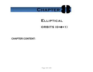 Elliptical Orbits