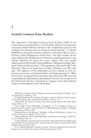 2 Scottish Common Sense Realism