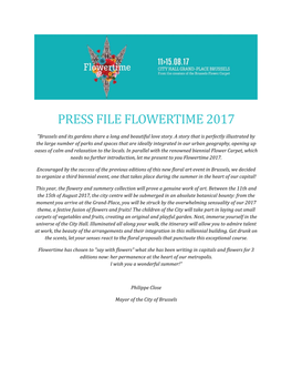 Press File Flowertime 2017