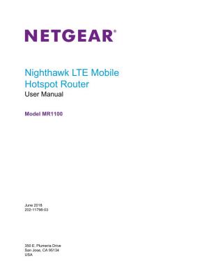 Nighthawk LTE Mobile Hotspot Router User Manual