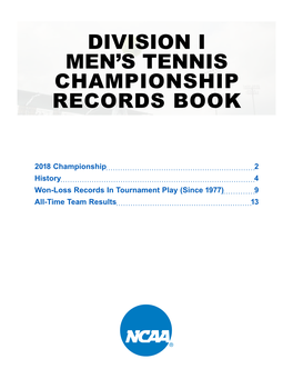 Division I Men's Tennis Championship