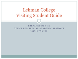 Visiting Student Resource Guide