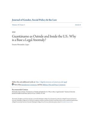 Why Is a Base a Legal Anomaly? Ernesto Hernández-López