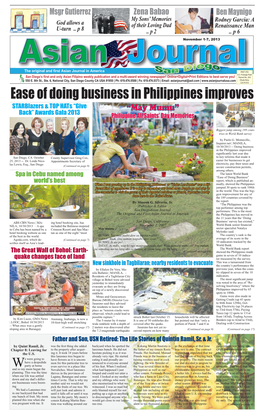 Ease of Doing Business in Philippines Improves Starblazers & TOP Hats “Give “May Mumu” Back” Awards Gala 2013 Philippine All Saints’ Day Memories