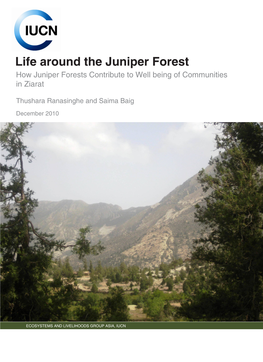 Life Around the Juniper Forest How Juniper Forests Contribute to Well Being of Communities in Ziarat