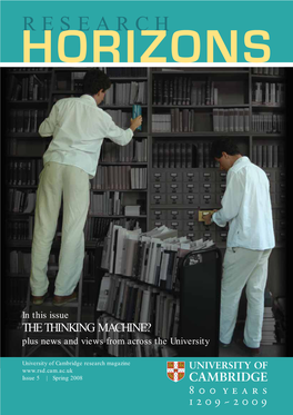 University of Cambridge Research Horizons Issue 5