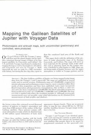 Mapping the Galilean Satellites of Jupiter with Voyager Data