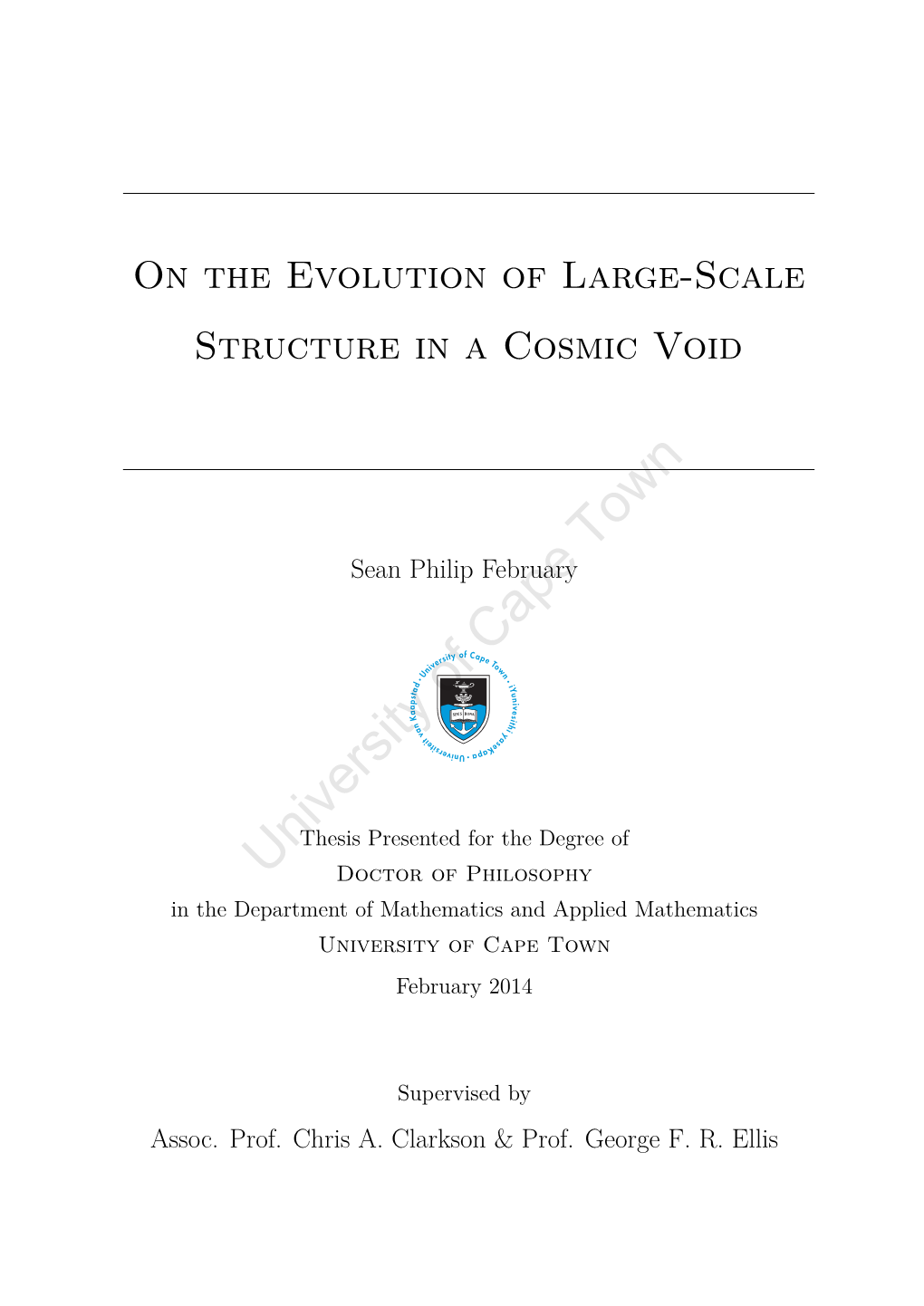 On the Evolution of Large-Scale Structure in a Cosmic Void