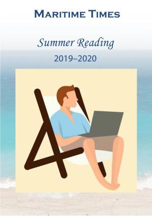 Summer Reading 2019–2020