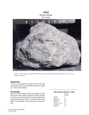 Ilmenite Basalt 738.7 Grams