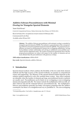 Additive Schwarz Preconditioners with Minimal Overlap For