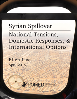 Syrian Spillover National Tensions, Domestic Responses, & International Options