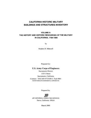 U.S. Army Corps of Engineers Sacramento District 1325 J Street Sacramento, California Contract: DACA05-97-D-0013, Task 0001 FOSTER WHEELER ENVIRONMENTAL CORPORATION