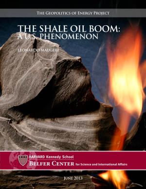 The Shale Oil Boom: a U.S