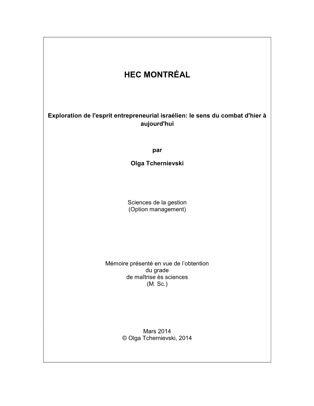 Hec Montréal