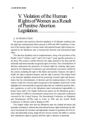 Persecuted: Political Process and Legislation on Abortion in El Salvador