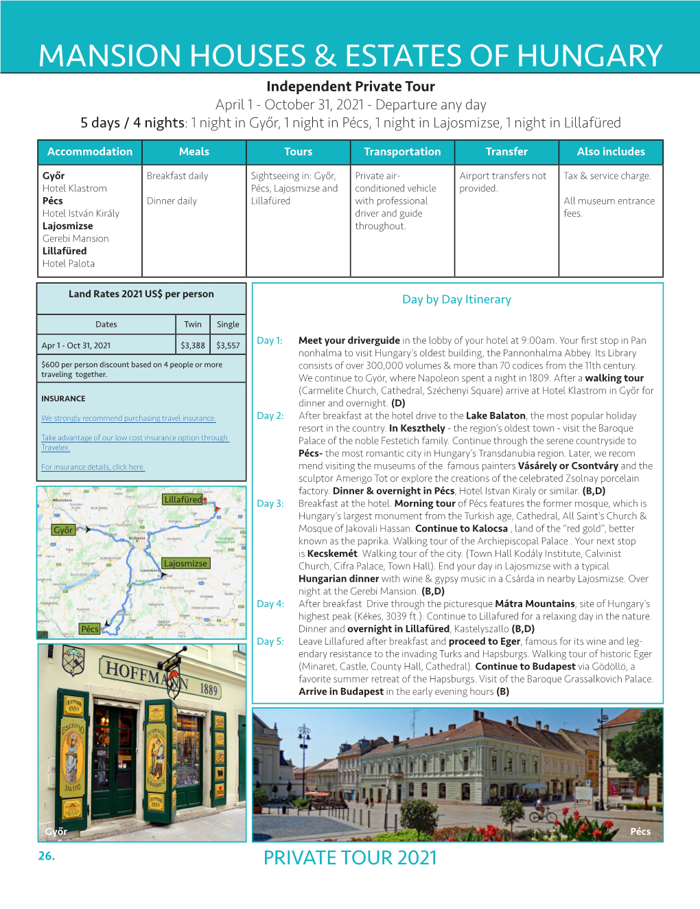 Mansion Houses & Estates of Hungary