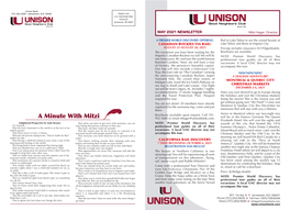 A Minute with Mitzi 952-5685 Or Email Mhager@Unisonbank.Com