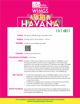 A Night in HA�ANA FACT SHEET