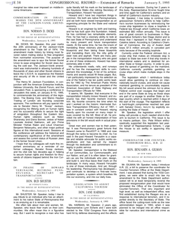 CONGRESSIONAL RECORD— Extensions of Remarks E 38 HON