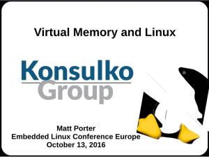 Virtual Memory and Linux