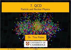 7. QCD Particle and Nuclear Physics