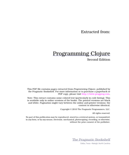 Programming Clojure Second Edition