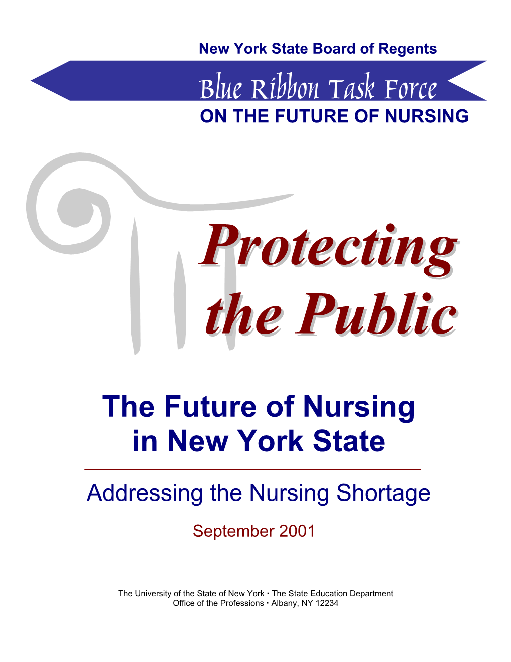 Blue Ribbon Task Force on the FUTURE of NURSING