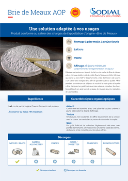 Brie De Meaux AOP