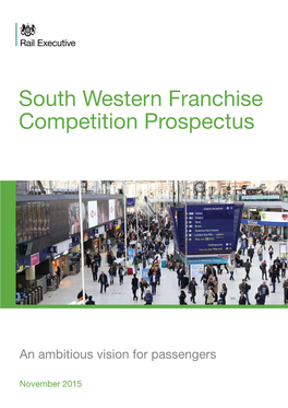 South Western Franchise Competition Prospectus