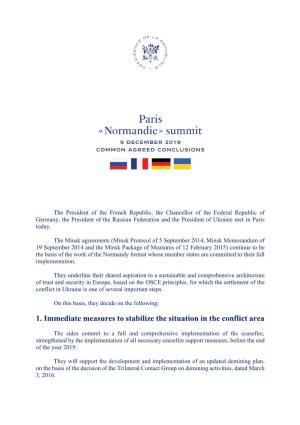 Normandy Format Whose Member States Are Committed to Their Full Implementation