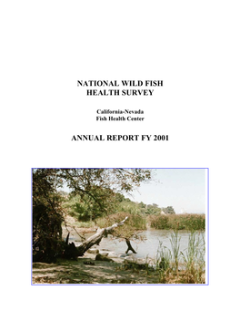 National Wild Fish Health Survey Annual Report Fy 2001