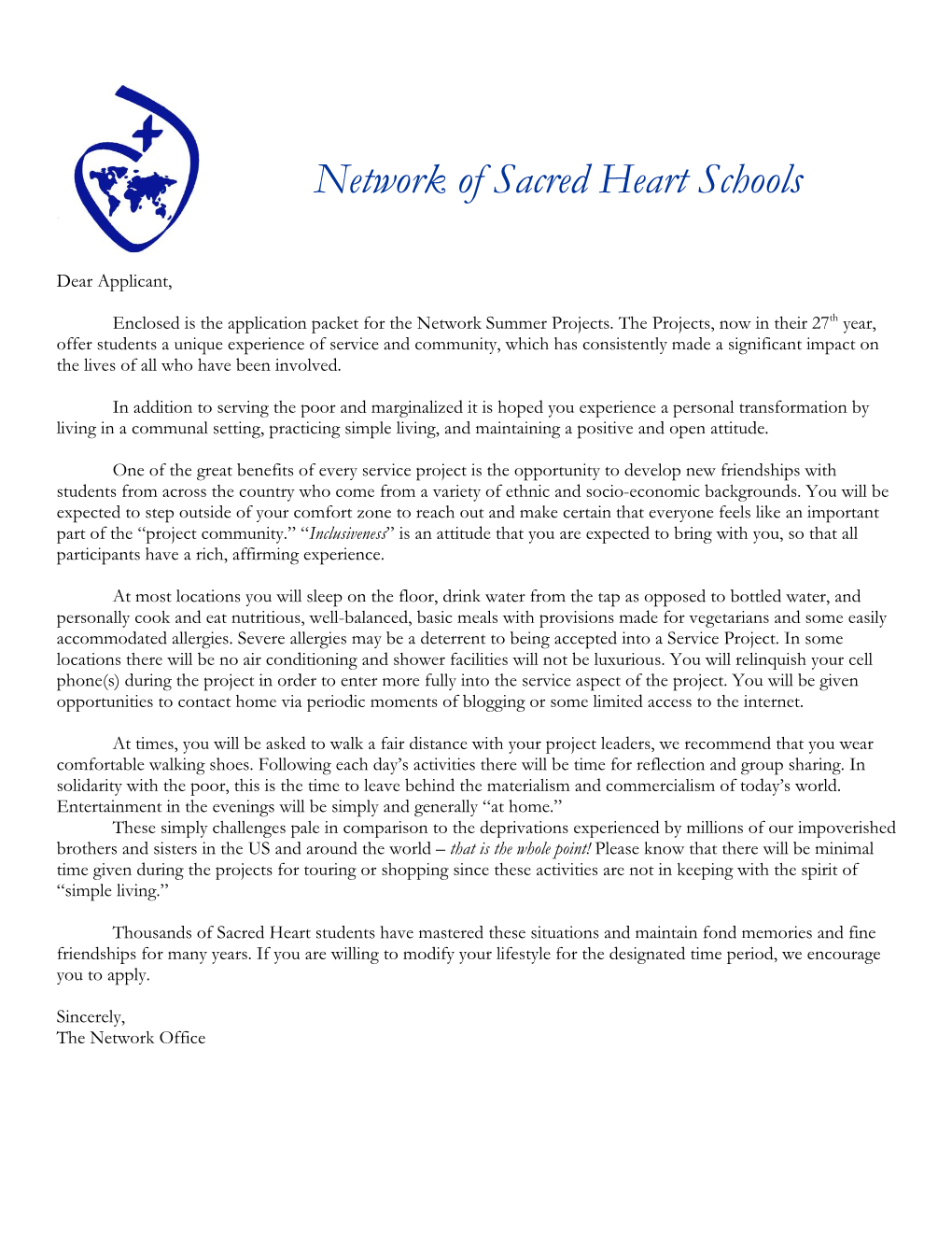 Network of Sacred Heart Schools